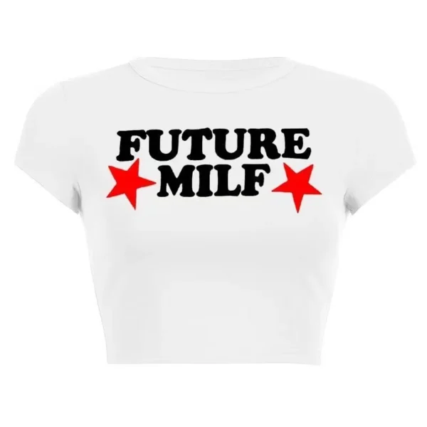 Future MILF Printed Crop Top - Image 5