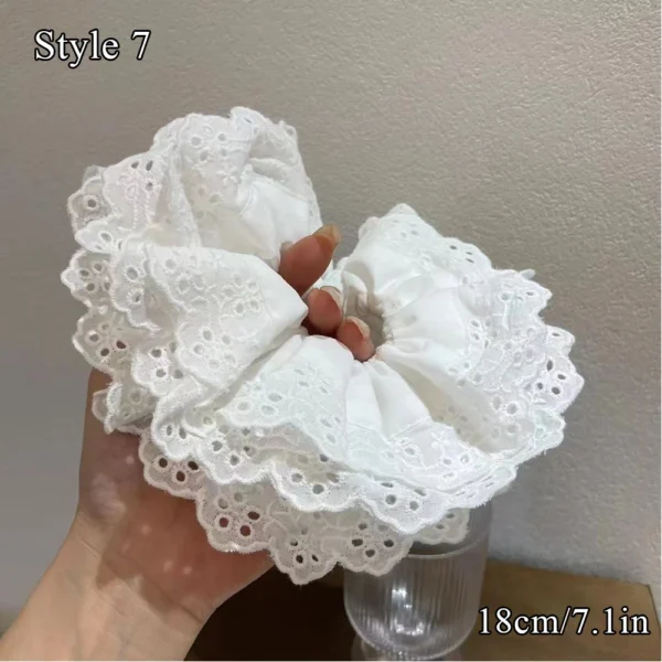Oversized Lace Scrunchie - Image 9