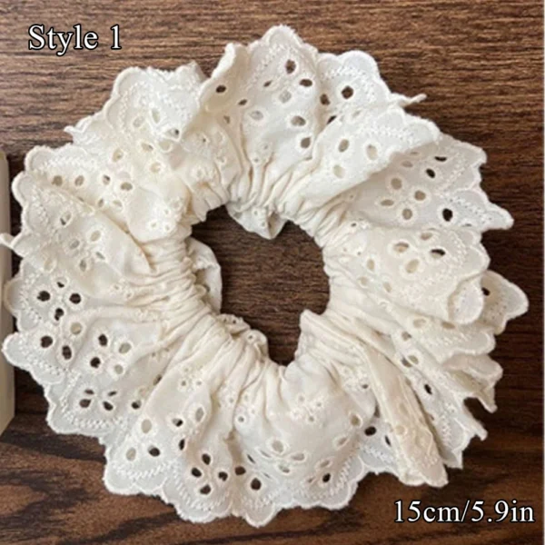 Oversized Lace Scrunchie - Image 11