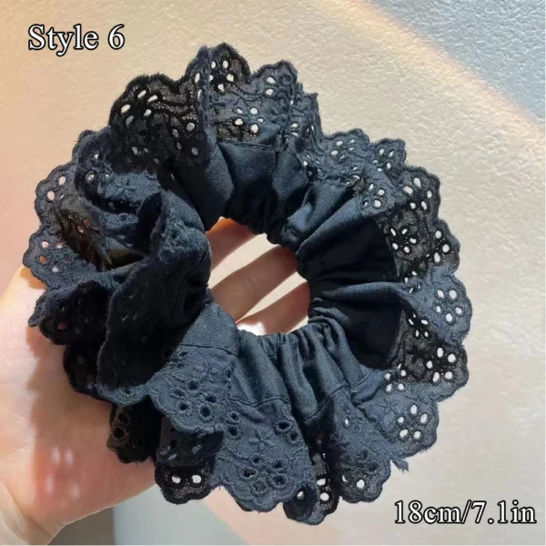 Oversized Lace Scrunchie - Image 7