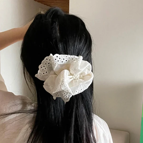 Oversized Lace Scrunchie - Image 6