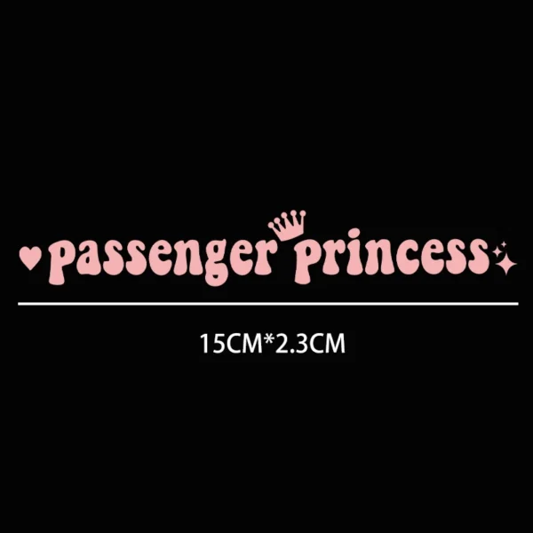'Passenger Princess' Car Mirror Sticker - Image 7