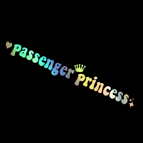 'Passenger Princess' Car Mirror Sticker - Image 5