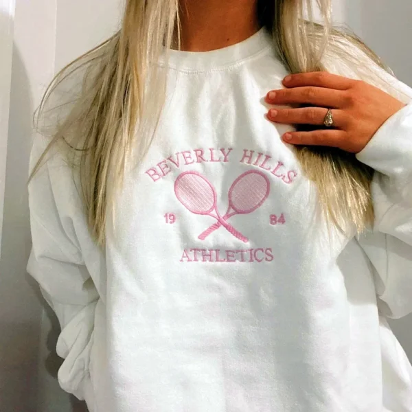 Embroidered Beverly Hills Athletics Tennis Sweater - Image 3