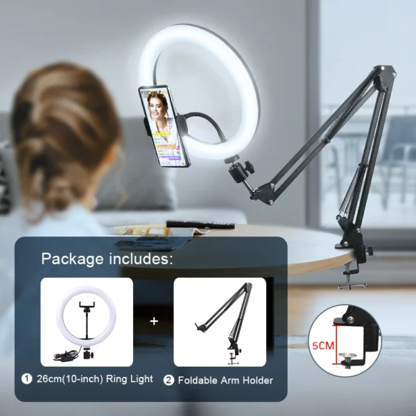 Ring Light Tripod - Livestream TikTok Selfies - Image 7