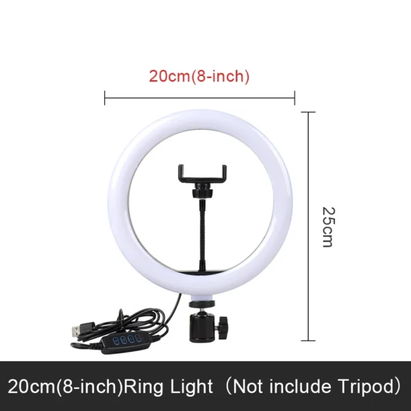 Ring Light Tripod - Livestream TikTok Selfies - Image 11