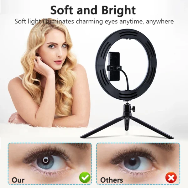 Ring Light Tripod - Livestream TikTok Selfies - Image 3