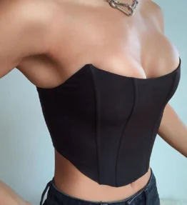 Stretch Strapless Corset Top