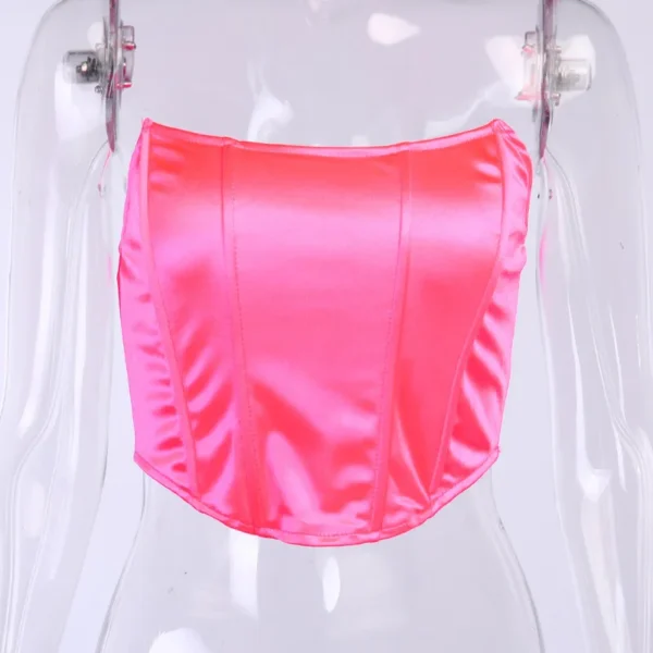 Stretch Strapless Corset Top - Image 8