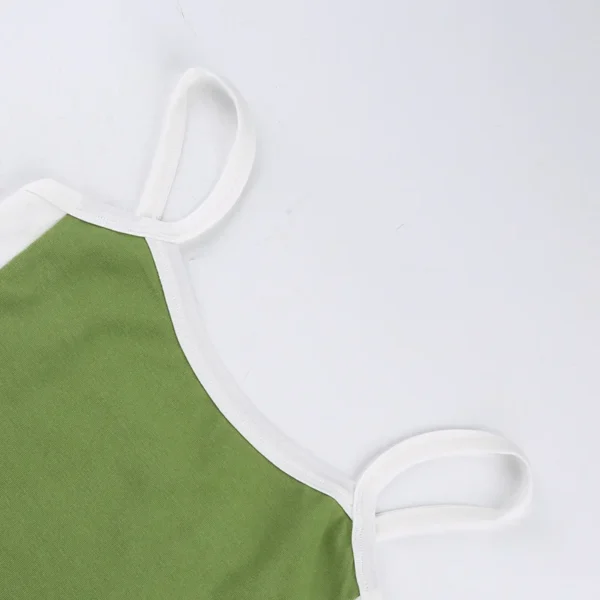 Cropped Patchwork Camisole Tank Top - Image 13