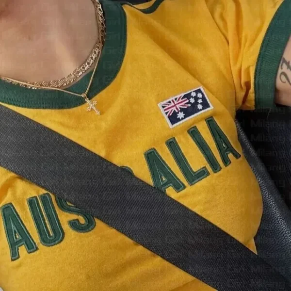 Australia Embroidered Flag Baby Tee - Image 7