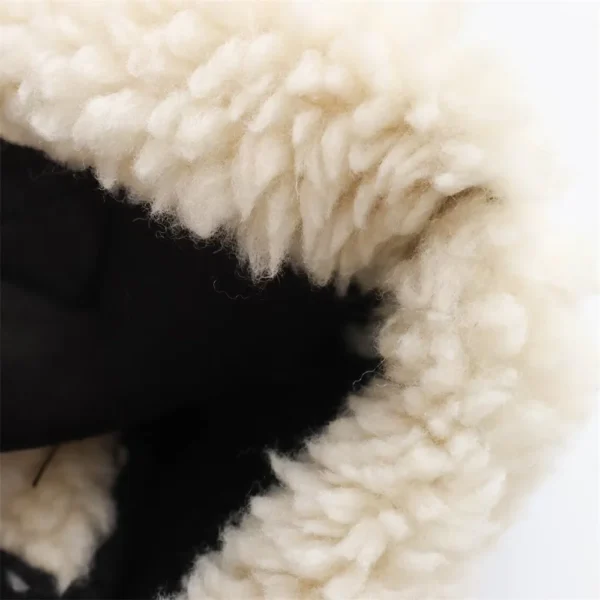 Sherpa Contrast Piped Motorcycle Style Jacket - Image 13
